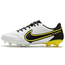 Chuteira de Campo NIKE Tiempo Legend 9 Elite FG Preto Branco Amarelo