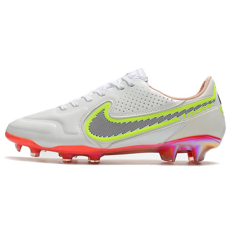 Chuteira de Campo NIKE Tiempo Legend 9 Elite FG Branco Laranja