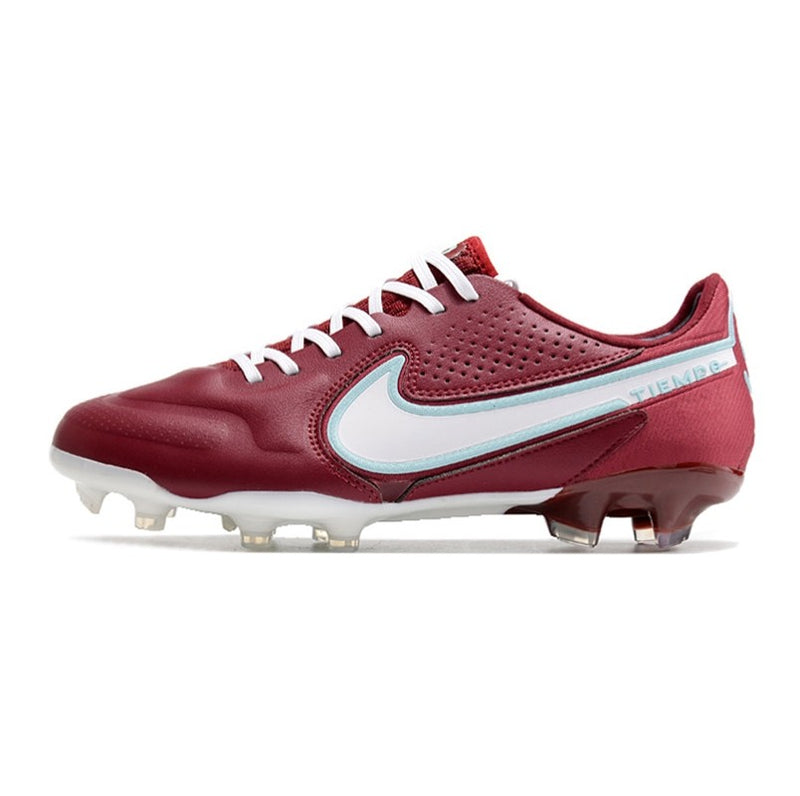 Chuteira de Campo NIKE Tiempo Legend 9 Elite FG Vinho/Branco