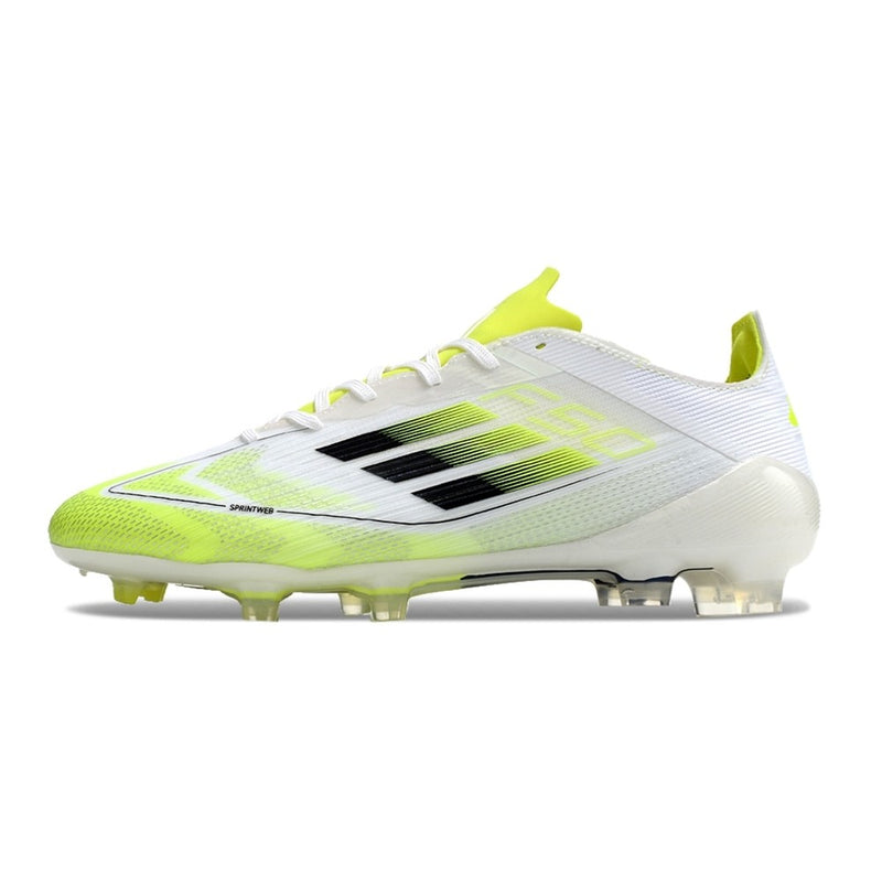 Chuteira de Campo ADIDAS F50 Elite FG Branco/Verde