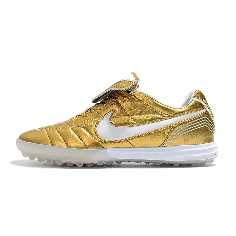 Chuteira Nike TiempoX Legend 7 Society R10 Dourado