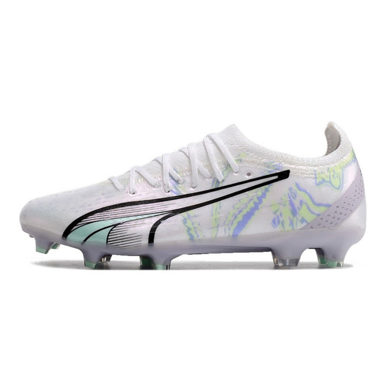 Chuteira de Campo Puma Ultra Ultimate FG Branco/Cinza