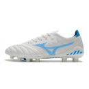 Chuteira de Campo Mizuno Morelia Neo 3 β Made In Japan FG Branco Azul