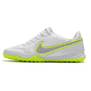 Chuteira Society Nike Tiempo Legend 9 Pro Branco e Verde Limão