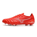 Chuteira de Campo Mizuno Morelia Neo Made In Japan FG Vermelho/branca